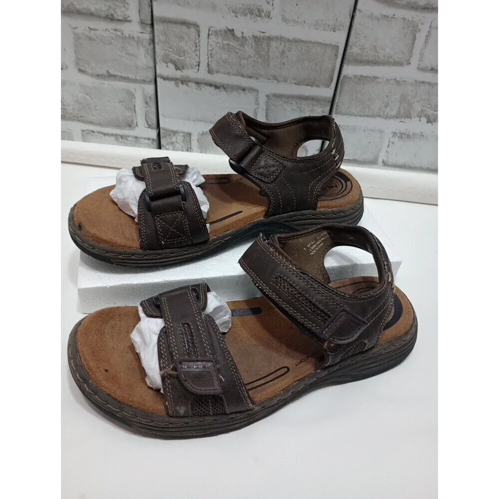 Men’s Nunn Bush Dual Comfort Open Toed Sandals W/ Two Straps Size 12